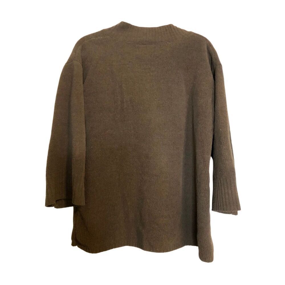 J JillâRelaxed Soft Boxy Sweater 3/4 sleeves size Small Minimalist Cozy - Picture 3 of 7